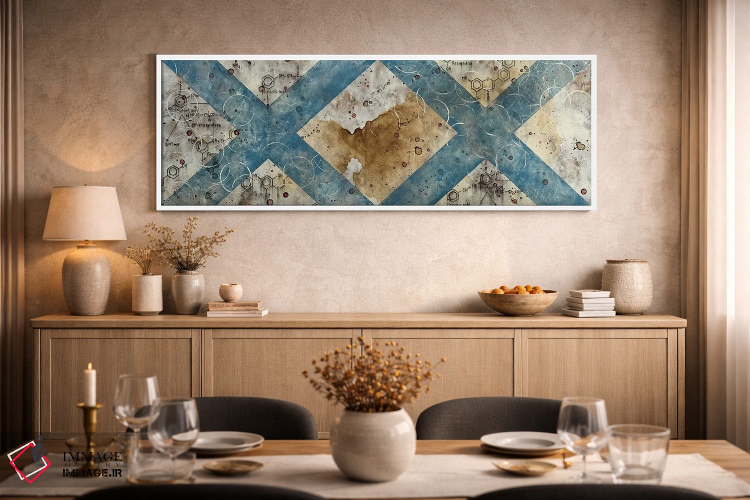 تابلو انتزاعی معجزه انتزاع شیمیایی شماره ۶ اثر تیلور اسمیت - D3W