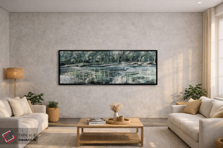 تابلو دکوراتیو مطالعه منظره پاستلی اثر استودیوهای تره سورله - D5B