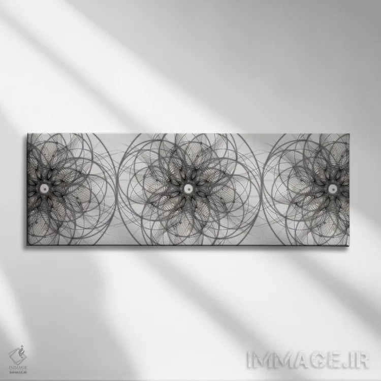 تابلو انتزاعی انرژی در تعادل II اثر تایلر اندرسون - نمای روبهرو روی دیوار