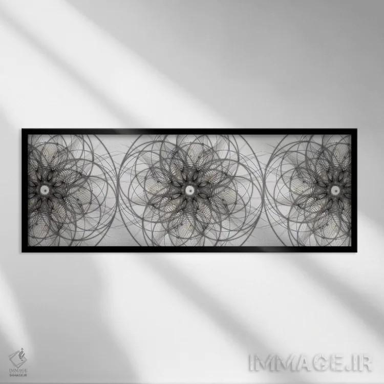 تابلو انتزاعی انرژی در تعادل II اثر تایلر اندرسون - نمای قابدار مشکی