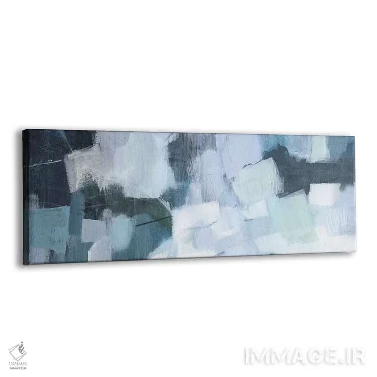 تابلو دکوراتیو سیلاب آبی ۱ اثر ویکتوریا بورگز - نمای پرسپکتیو محصول