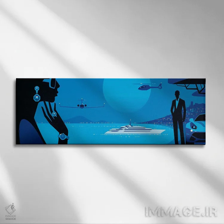 تابلو دکوراتیو کن اثر بو لوندبرگ - نمای روبهرو روی دیوار