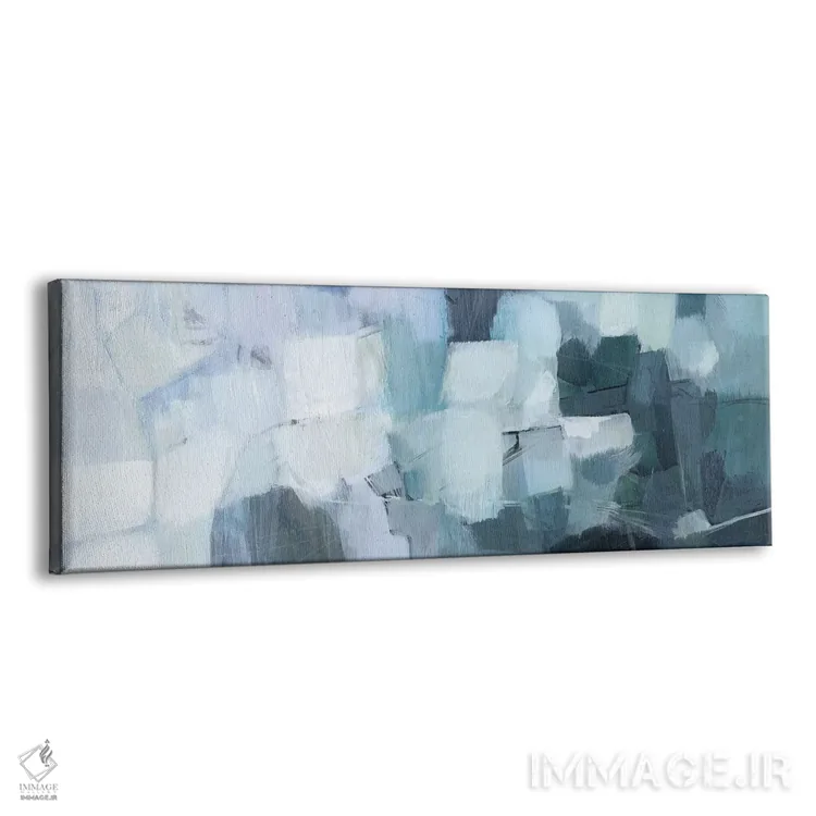 تابلو دکوراتیو سیلاب آبی ۲ اثر ویکتوریا بورگز - نمای پرسپکتیو محصول