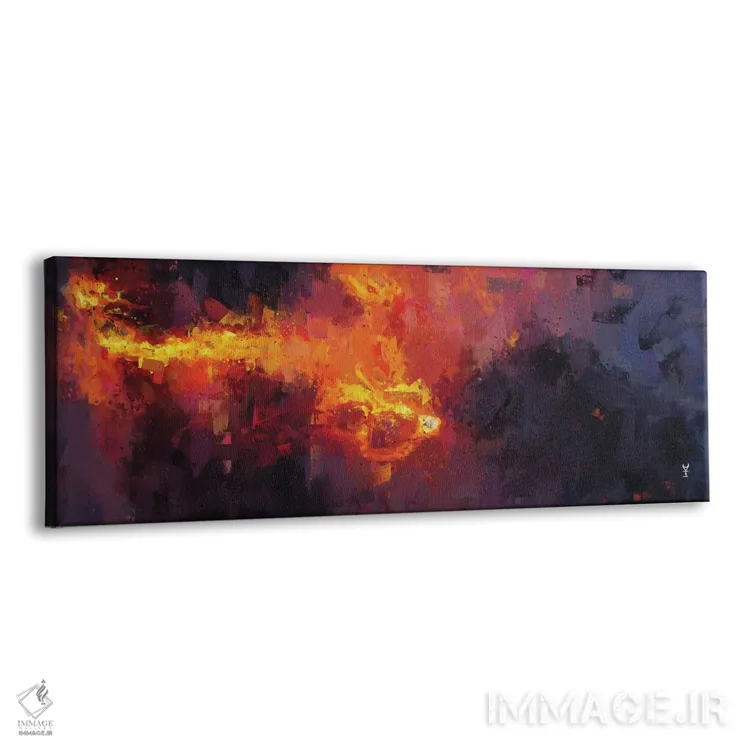 تابلو انتزاعی نفس هفائستوس اثر وان کردی - نمای پرسپکتیو محصول