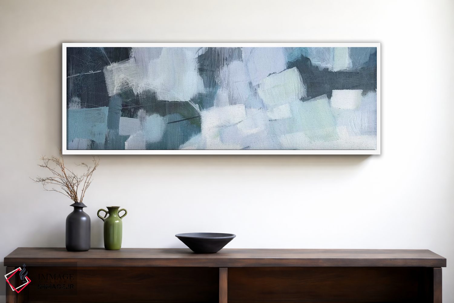 تابلو دکوراتیو سیلاب آبی ۱ اثر ویکتوریا بورگز - D1W