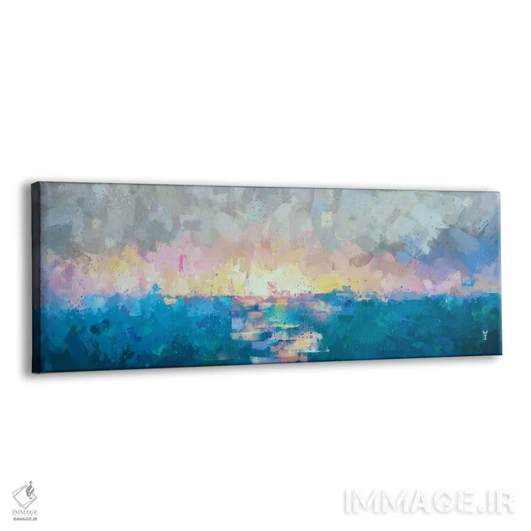 تابلو انتزاعی شور لطیف اثر وان کردی - نمای پرسپکتیو محصول