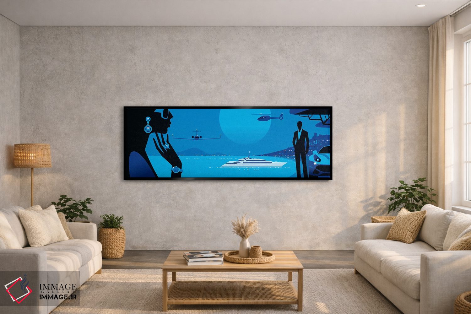 تابلو دکوراتیو کن اثر بو لوندبرگ - D6B