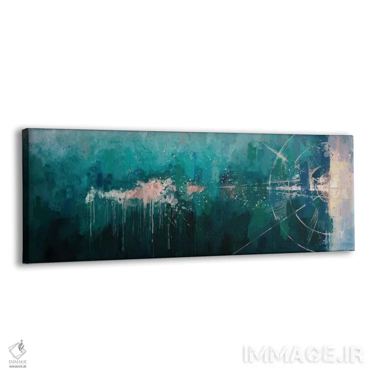 تابلو دکوراتیو منظره دریایی هندسی اثر وان کردی - نمای پرسپکتیو محصول