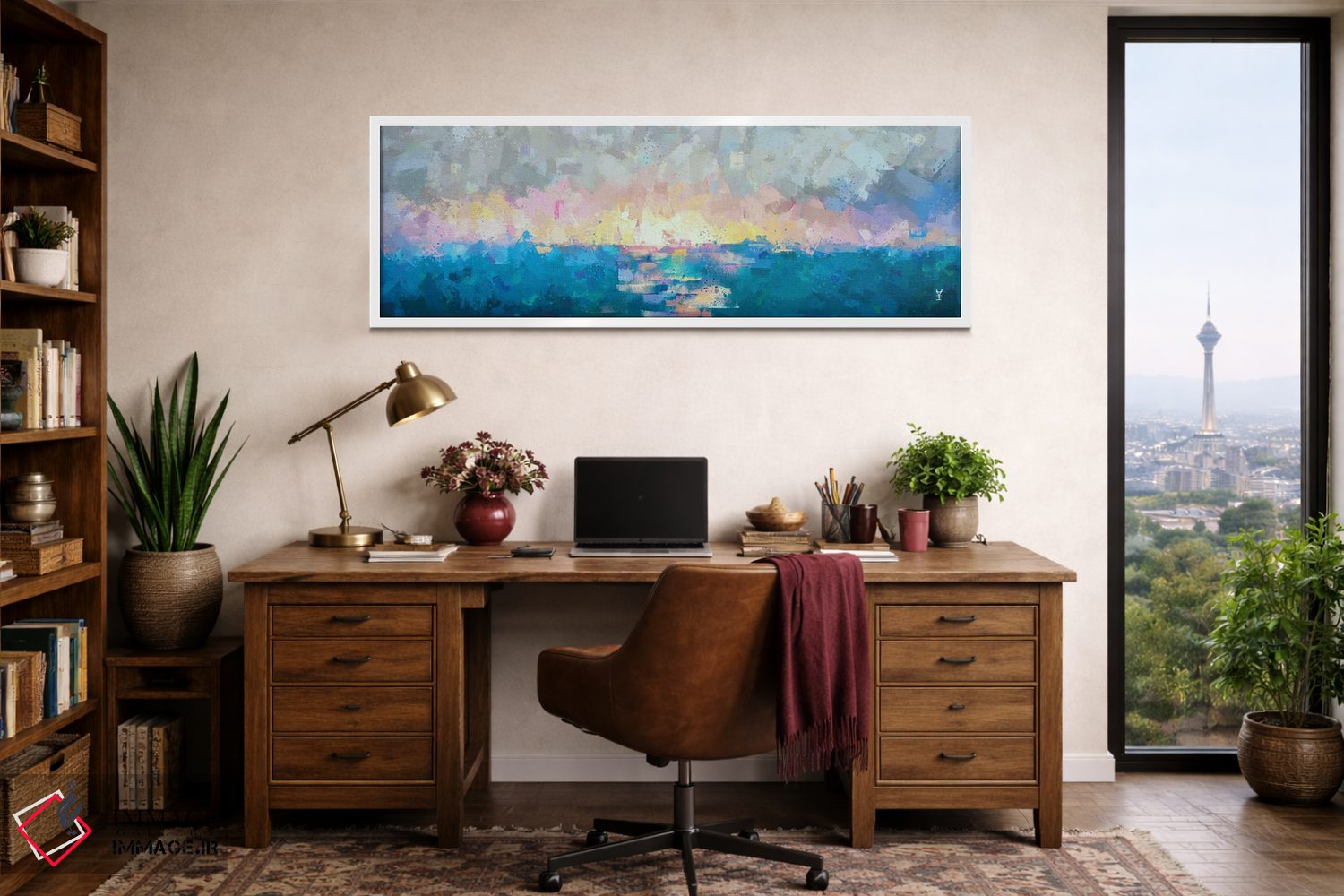 تابلو انتزاعی شور لطیف اثر وان کردی - D1W