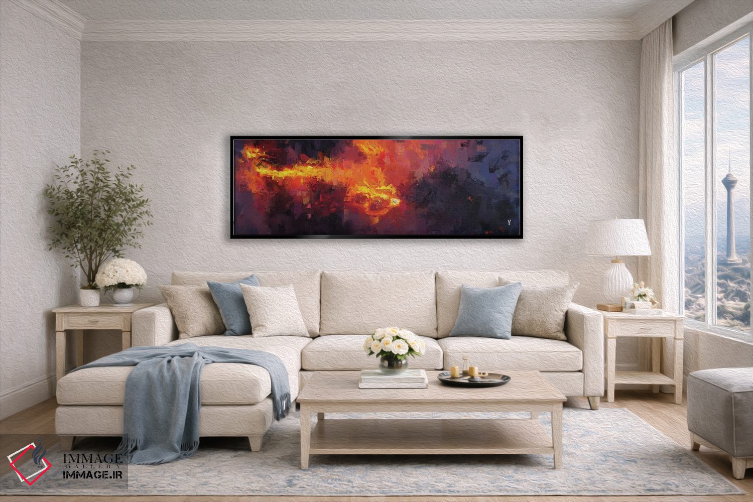 تابلو انتزاعی نفس هفائستوس اثر وان کردی - D5B