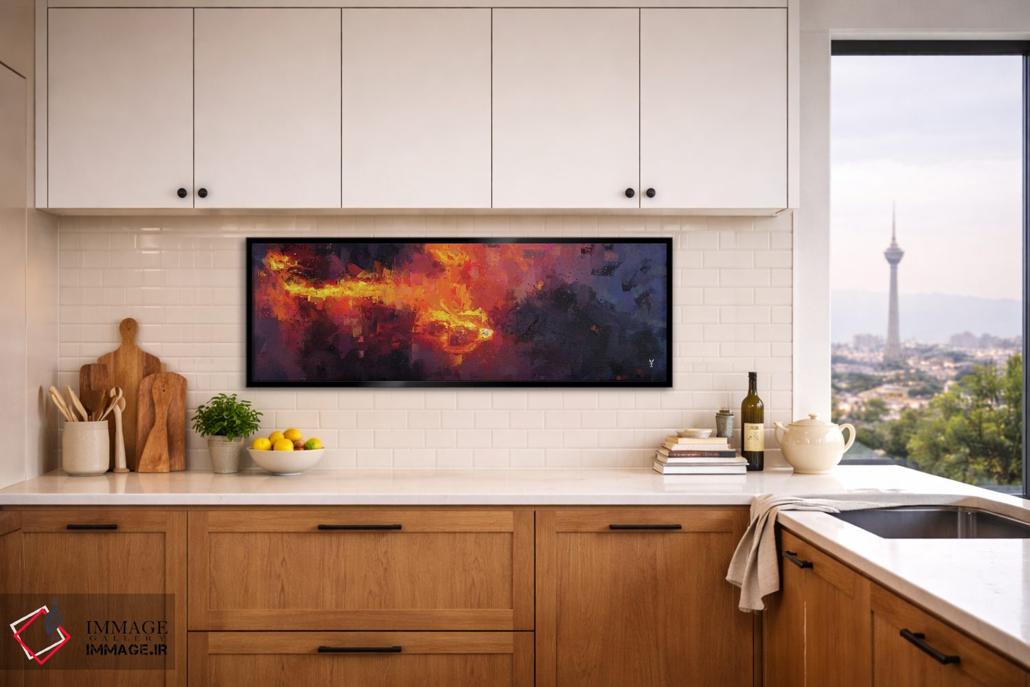 تابلو انتزاعی نفس هفائستوس اثر وان کردی - D6B