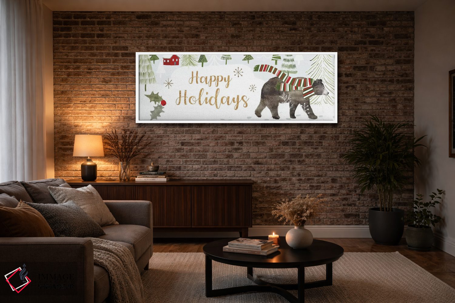 تابلو دکوراتیو مجموعه کریسمس جنگلی D اثر ویکتوریا بورگز - D3W