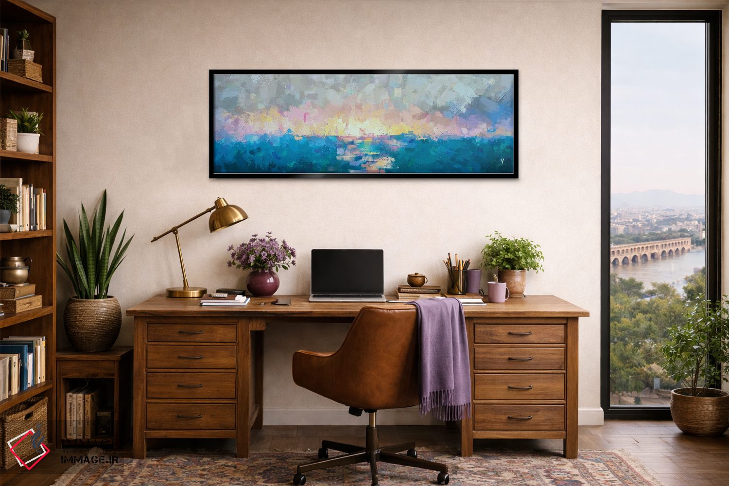 تابلو انتزاعی شور لطیف اثر وان کردی - D2B