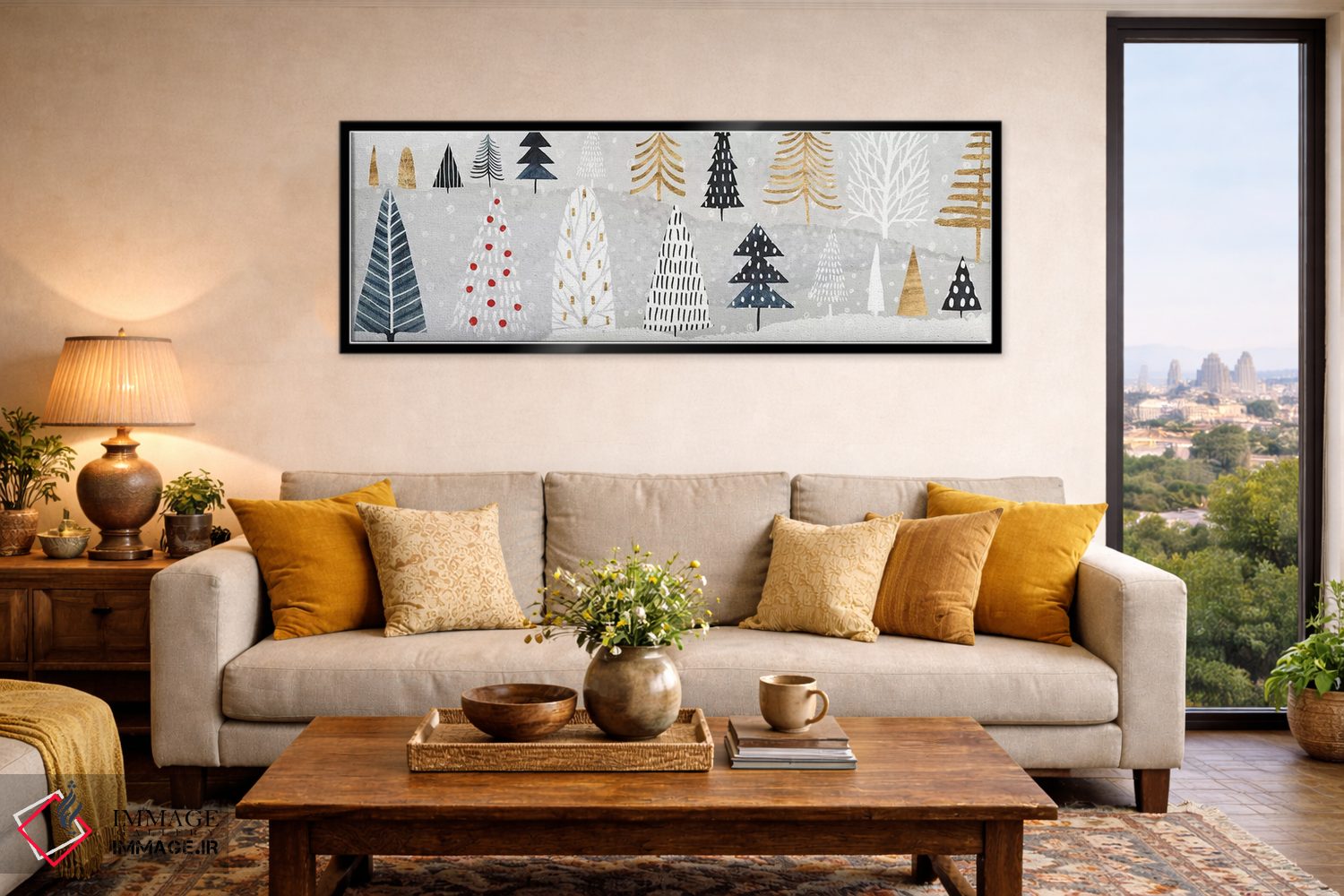 تابلو دکوراتیو مجموعه کلبه کریسمس D اثر ویکتوریا بورگز - D6B