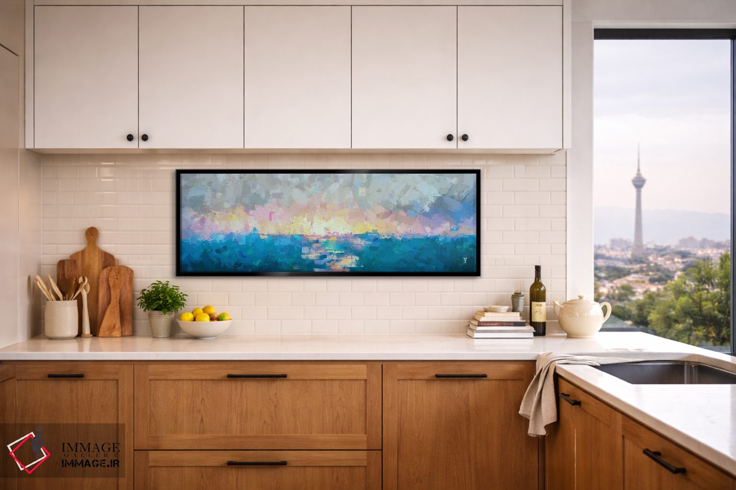 تابلو انتزاعی شور لطیف اثر وان کردی - D5B