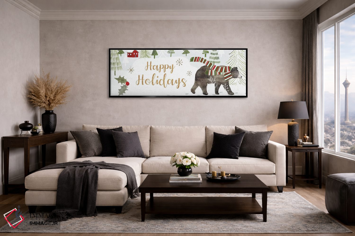 تابلو دکوراتیو مجموعه کریسمس جنگلی D اثر ویکتوریا بورگز - D6B