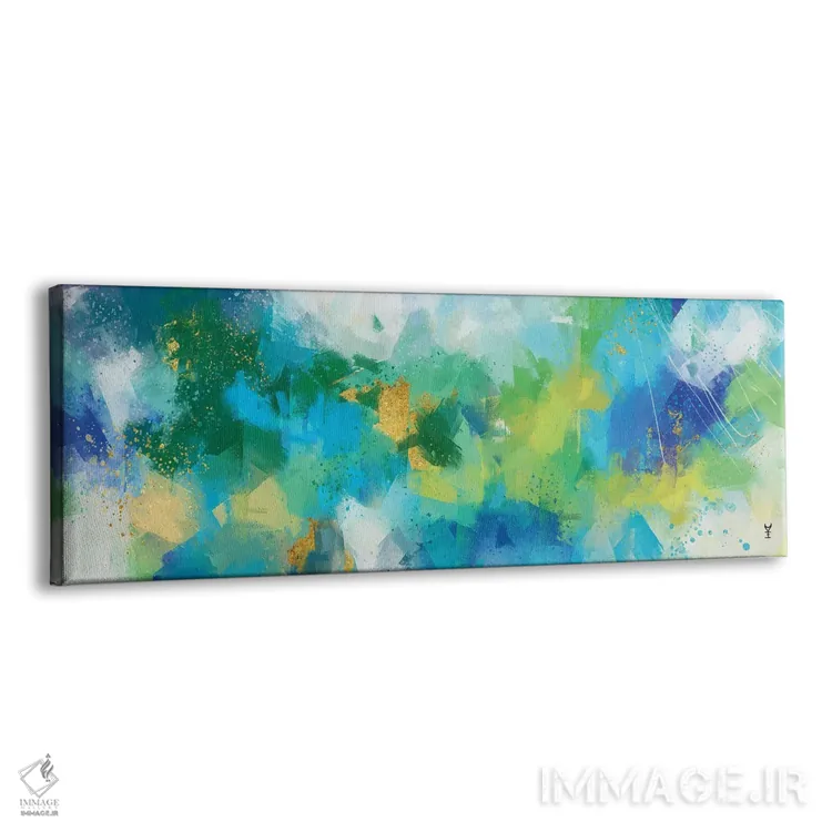 تابلو دکوراتیو آسمان رقصان اثر وان کردی - نمای پرسپکتیو محصول