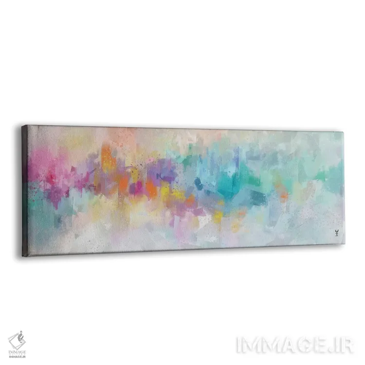 تابلو دکوراتیو ابرهای پشمکی اثر وان کردی - نمای پرسپکتیو محصول