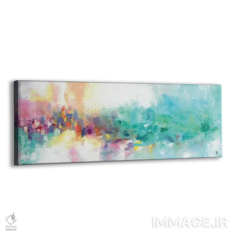 تابلو دکوراتیو آسمان پاستلی اثر وان کردی - نمای پرسپکتیو محصول