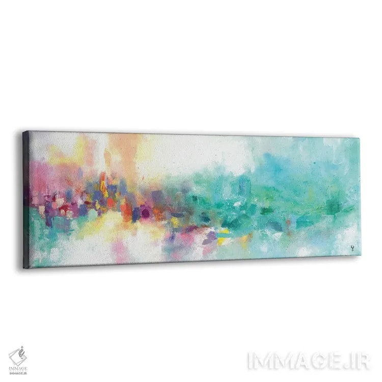 تابلو دکوراتیو آسمان پاستلی اثر وان کردی - نمای پرسپکتیو محصول