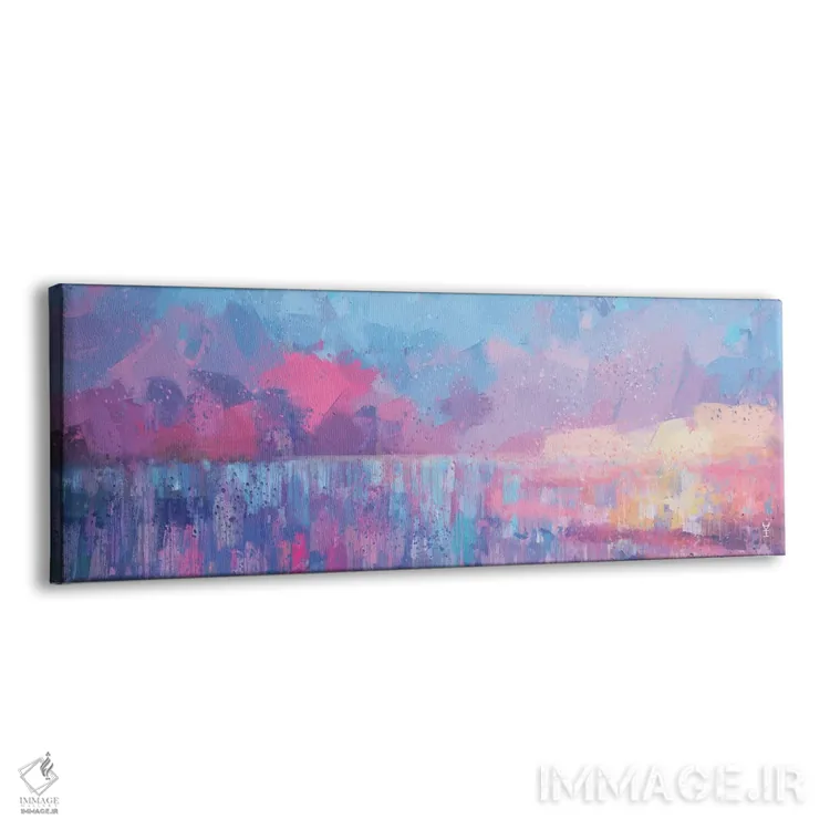 تابلو دکوراتیو طلوع انتزاعی اثر وان کردی - نمای پرسپکتیو محصول