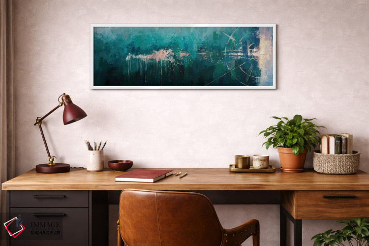 تابلو دکوراتیو منظره دریایی هندسی اثر وان کردی - D3W