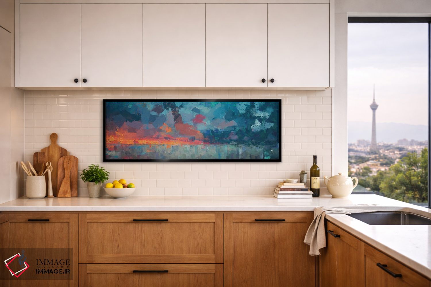 تابلو انتزاعی قطب جنوب اثر وان کردی - D5B