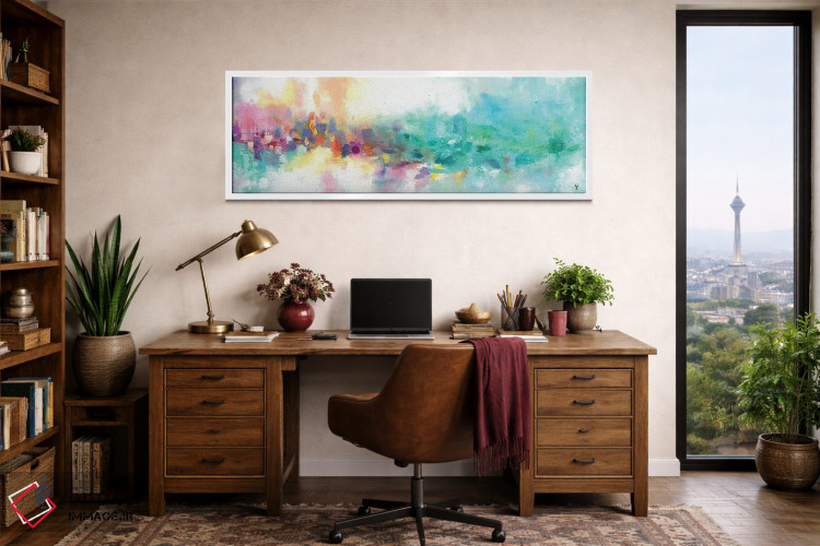 تابلو دکوراتیو آسمان پاستلی اثر وان کردی - D1W