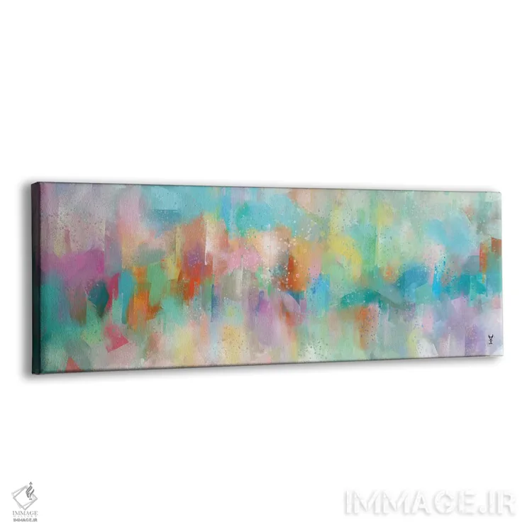 تابلو دکوراتیو رقص پاستلی اثر وان کردی - نمای پرسپکتیو محصول