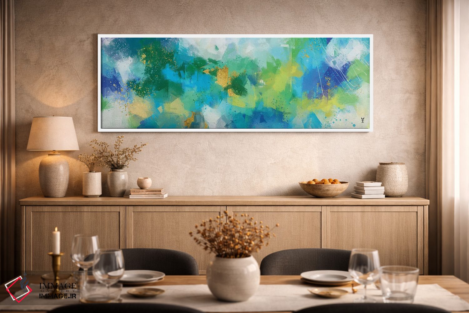 تابلو دکوراتیو آسمان رقصان اثر وان کردی - D2W