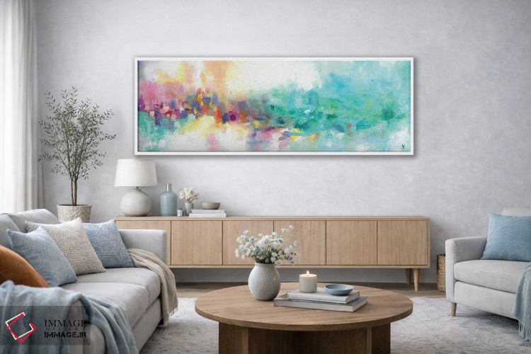 تابلو دکوراتیو آسمان پاستلی اثر وان کردی - D4W