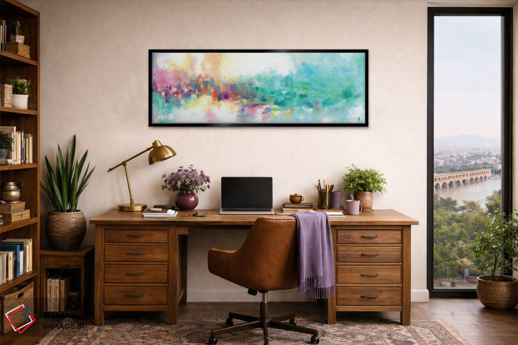 تابلو دکوراتیو آسمان پاستلی اثر وان کردی - D3B