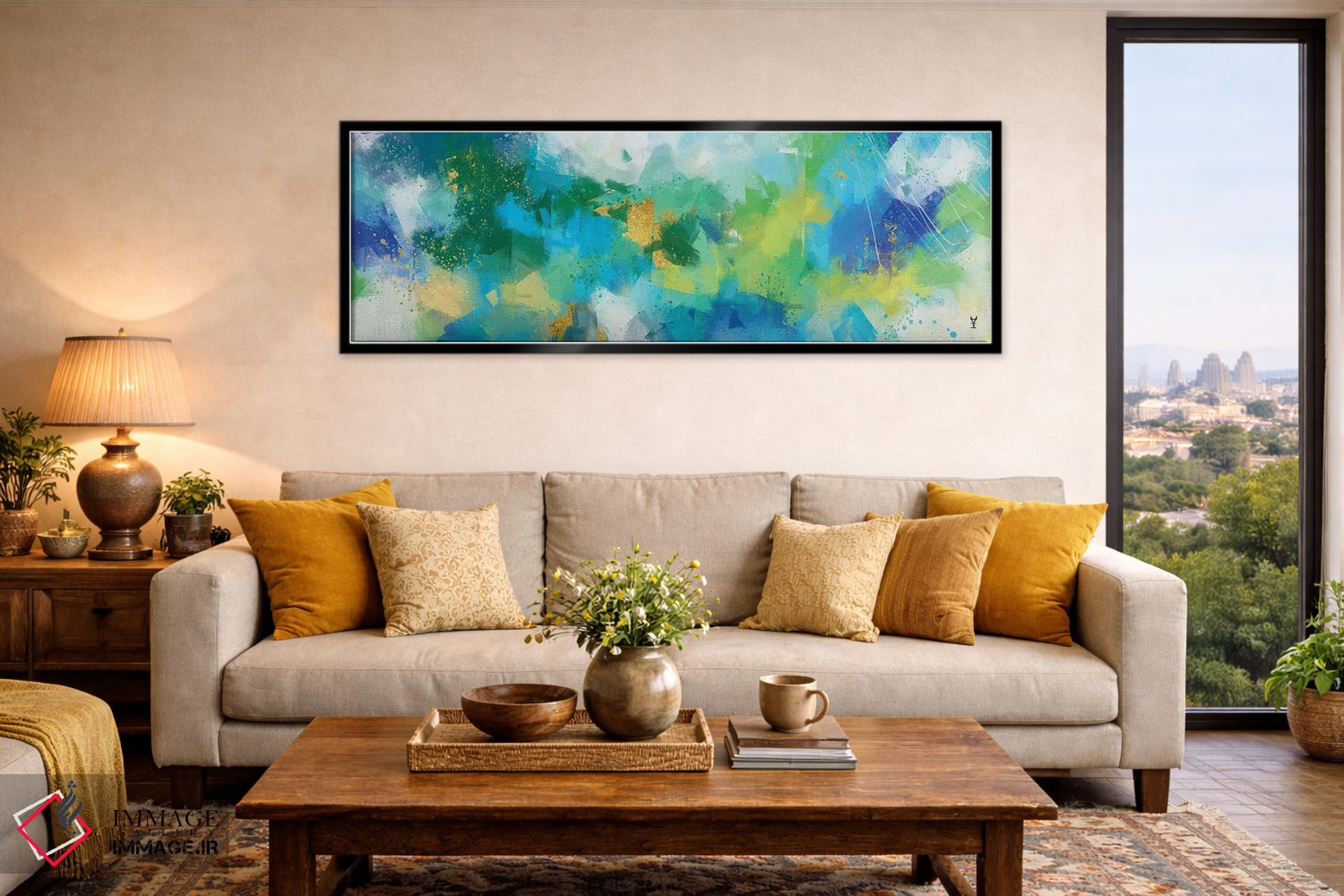 تابلو دکوراتیو آسمان رقصان اثر وان کردی - D5B