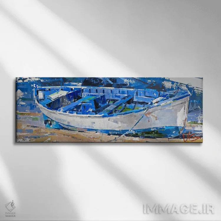 تابلو دکوراتیو انتظار اثر ولودیمیر گلوخومانیوک - نمای روبهرو روی دیوار