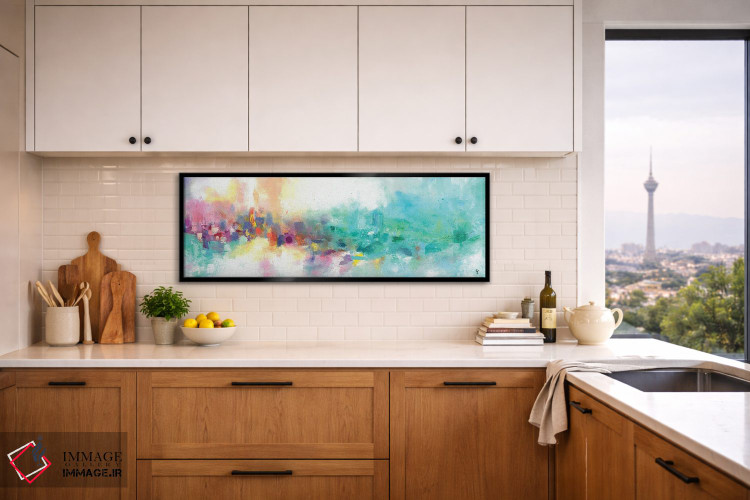 تابلو دکوراتیو آسمان پاستلی اثر وان کردی - D6B