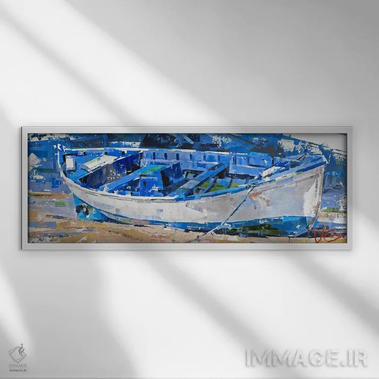 تابلو دکوراتیو انتظار اثر ولودیمیر گلوخومانیوک - نمای قابدار سفید