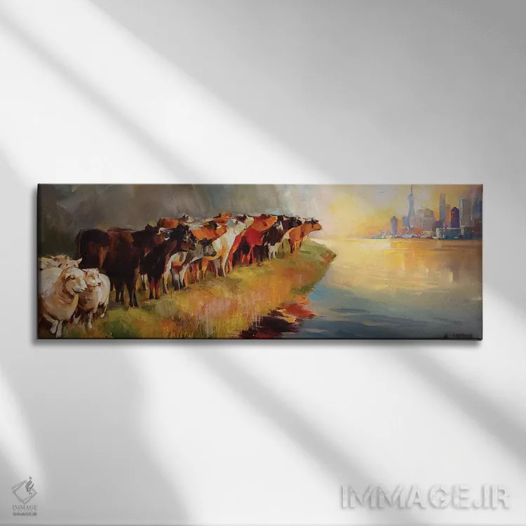 تابلو دکوراتیو آماده باش اثر واسیل خوداکیفسکی - نمای روبهرو روی دیوار