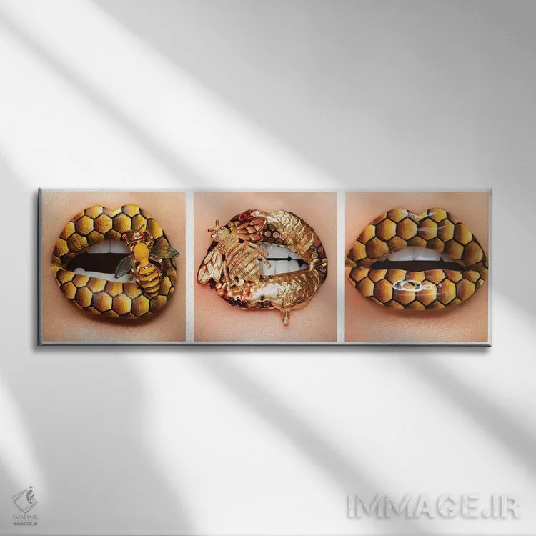 تابلو دکوراتیو زنبور ملکه اثر ولادا هگرتی - نمای روبهرو روی دیوار