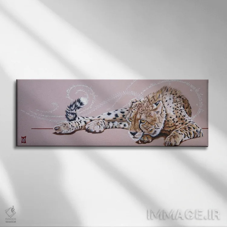 تابلو دکوراتیو چشمان عرفانی اثر والری گلسون - نمای روبهرو روی دیوار