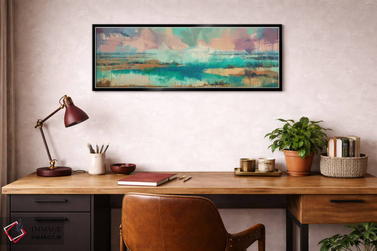 تابلو انتزاعی سواحل زودگذر اثر وان کردی - D3B