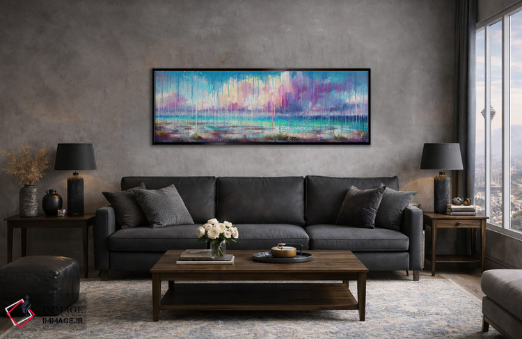 تابلو انتزاعی نجواهای ساحل اثر وان کردی - D4B