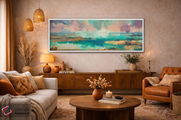 تابلو انتزاعی سواحل زودگذر اثر وان کردی - D4W