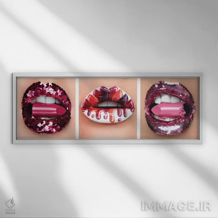 تابلو دکوراتیو گلوله های زیبایی اثر ولادا هگرتی - نمای قابدار سفید