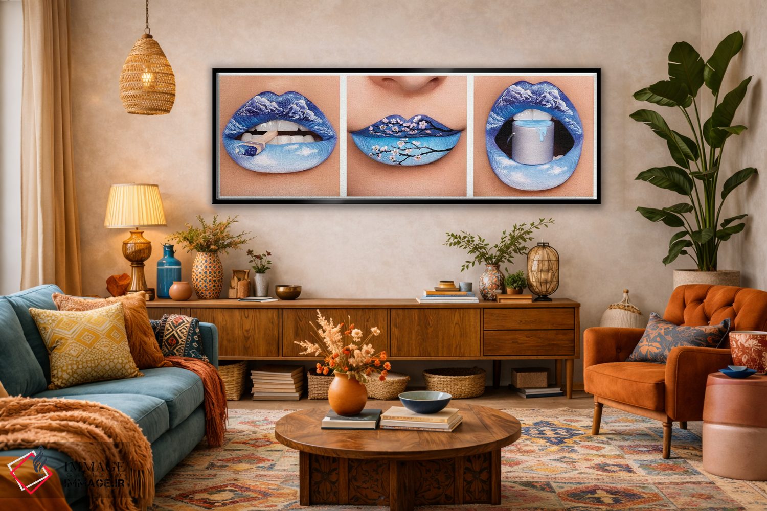 تابلو دکوراتیو شکوفه آسمانی اثر ولادا هگرتی - D2B