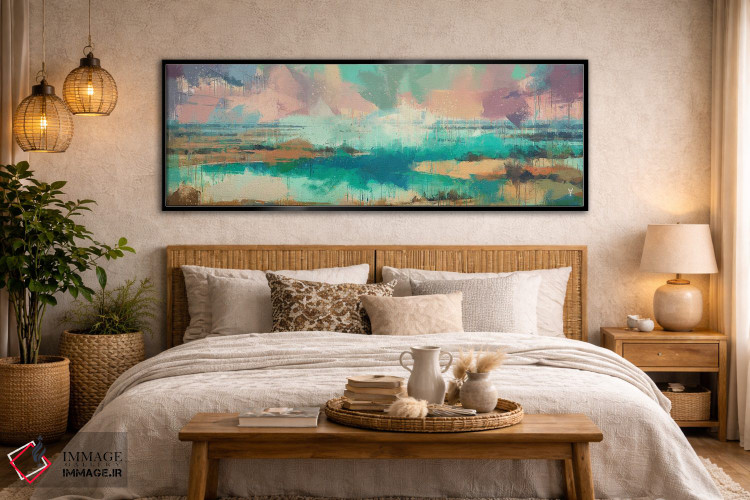 تابلو انتزاعی سواحل زودگذر اثر وان کردی - D6B