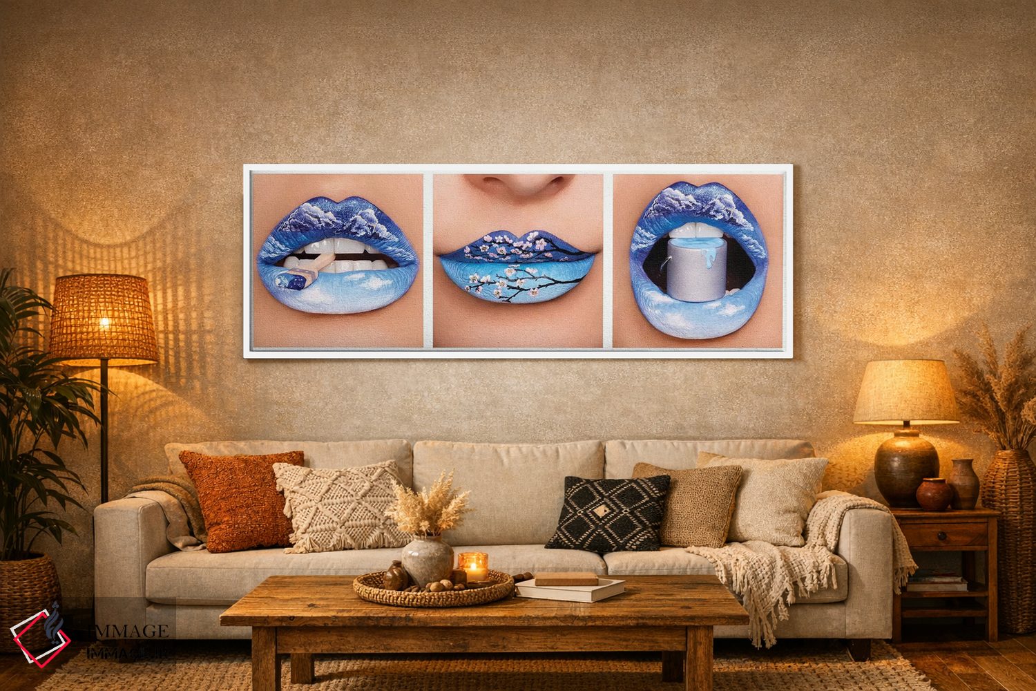 تابلو دکوراتیو شکوفه آسمانی اثر ولادا هگرتی - D5W