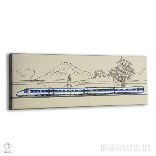 تابلو دکوراتیو ژاپن اثر فایو بای فایو کالکتیو - نمای پرسپکتیو محصول