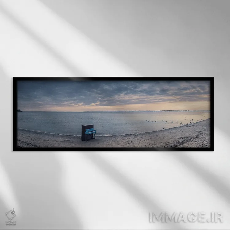 تابلو دکوراتیو ملودی فراموش شده سکوت اثر والریکس - نمای قابدار مشکی