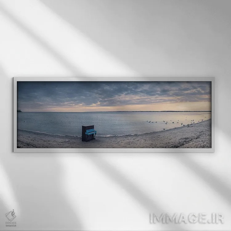 تابلو دکوراتیو ملودی فراموش شده سکوت اثر والریکس - نمای قابدار سفید