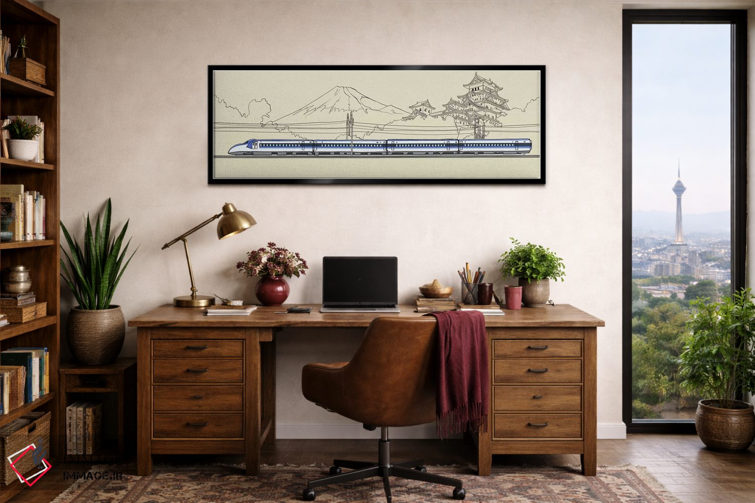 تابلو دکوراتیو ژاپن اثر فایو بای فایو کالکتیو - D3B